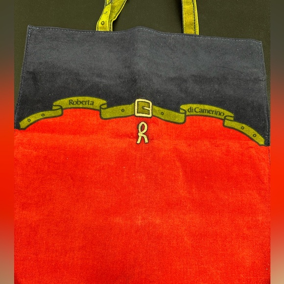 Roberta di Camerino Vintage Velvet Trompe L'oeil Tote. Excellent condition. - Picture 3 of 13